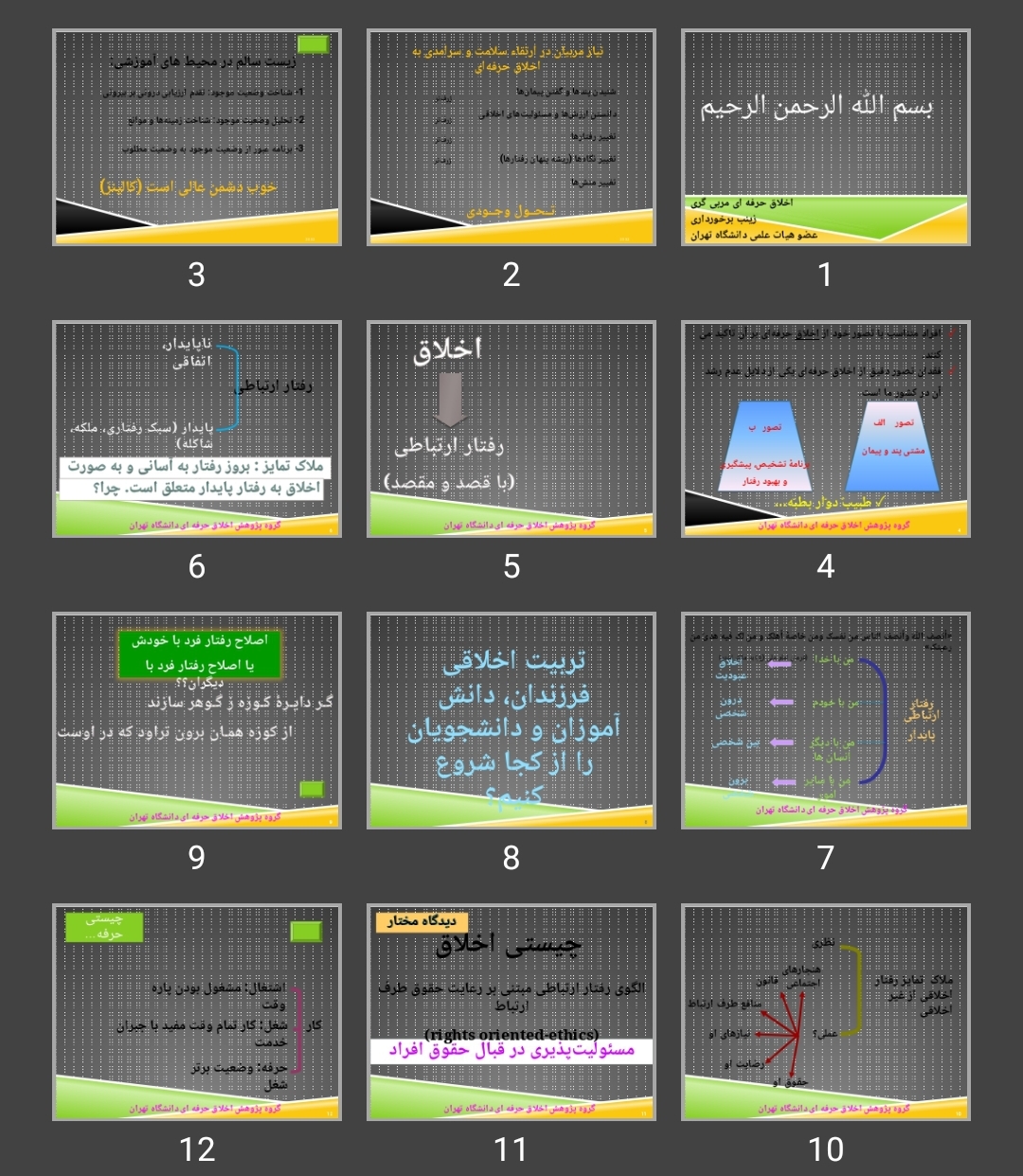 پاورپوینت اخلاق حرفه ای مربی گری