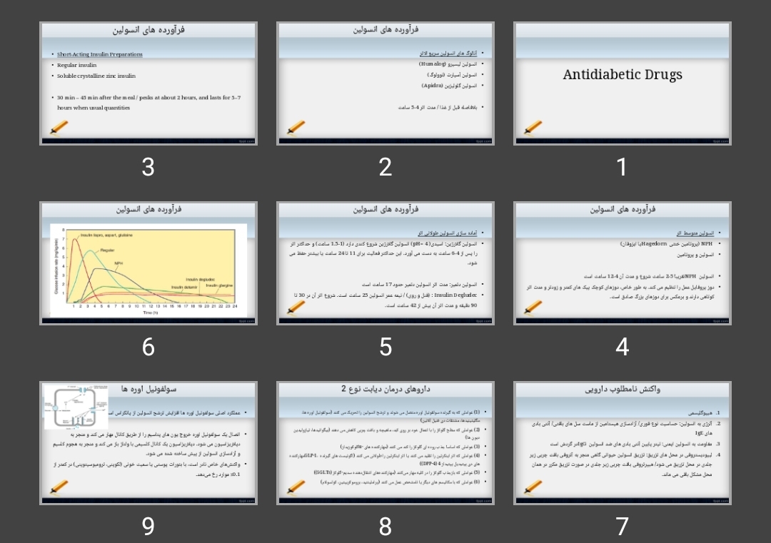 پاورپوینت داروهای ضد دیابت Antidiabetic Drugs