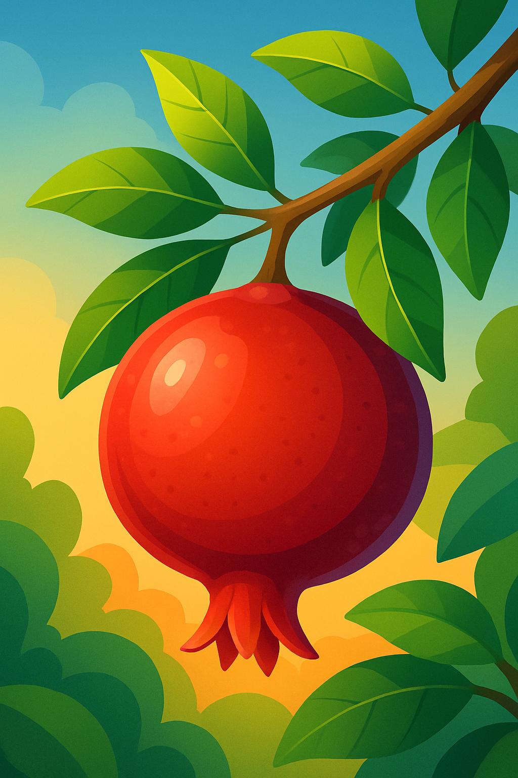 وکتور رنگی انار