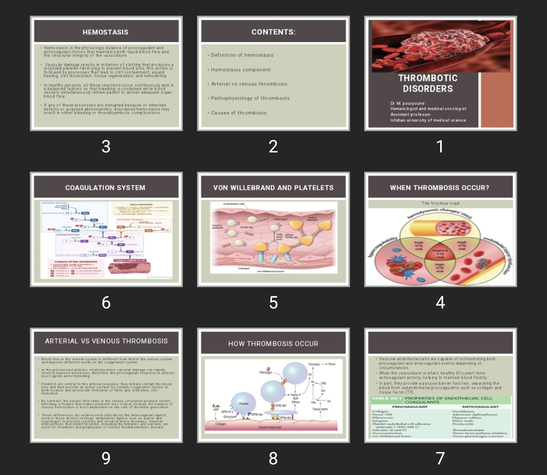 پاورپوینت Thrombotic Disorders