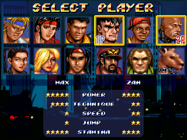 فایل مود اسکین شبح برای بازیکنان و تغییر نام دشمنان در بازی شورش در شهر ریمیک - Streets of rage remake