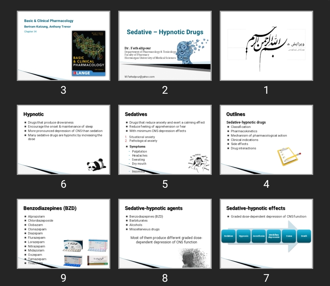 پاورپوینت Sedative – Hypnotic Drugs