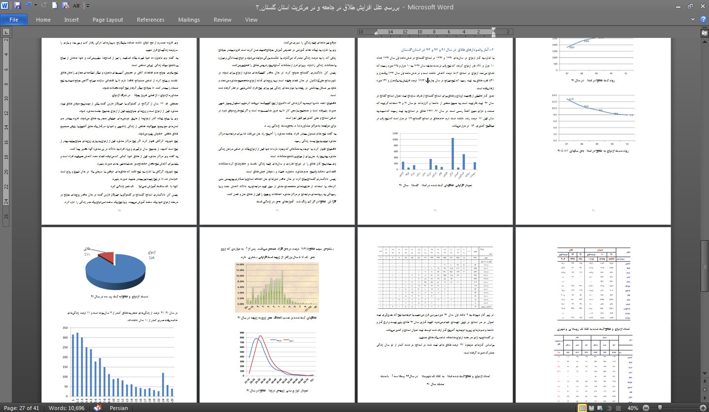 مقاله علل افزايش طلاق در جامعه و تحليل جامعه شناختی طلاق مورد مطالعه استان گلستان