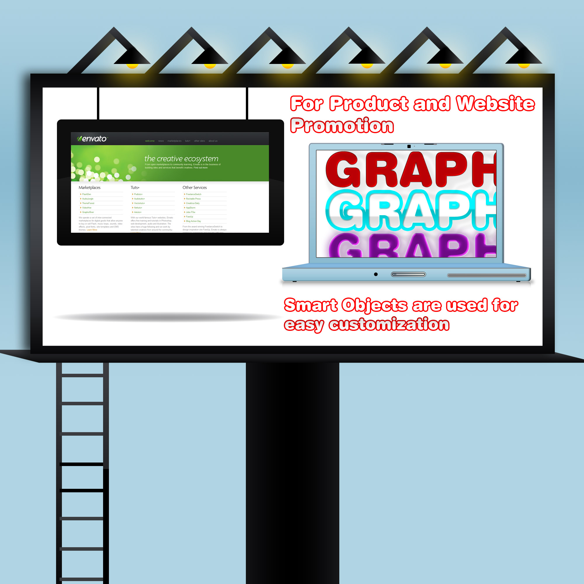   3 طرح لایه باز بنر تبلیغاتی سایت
