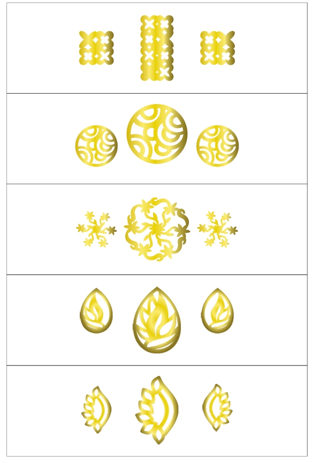 ست لیزری طلا پک 3