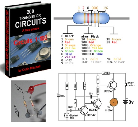 مدار الکترونیکی ساده و جالب با ترانزیستور PDF