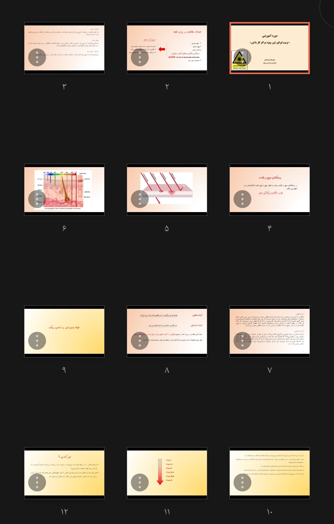 جزوه دوره آموزشی تربیت اپراتور لیزر ویژه مراکز کار با لیزر