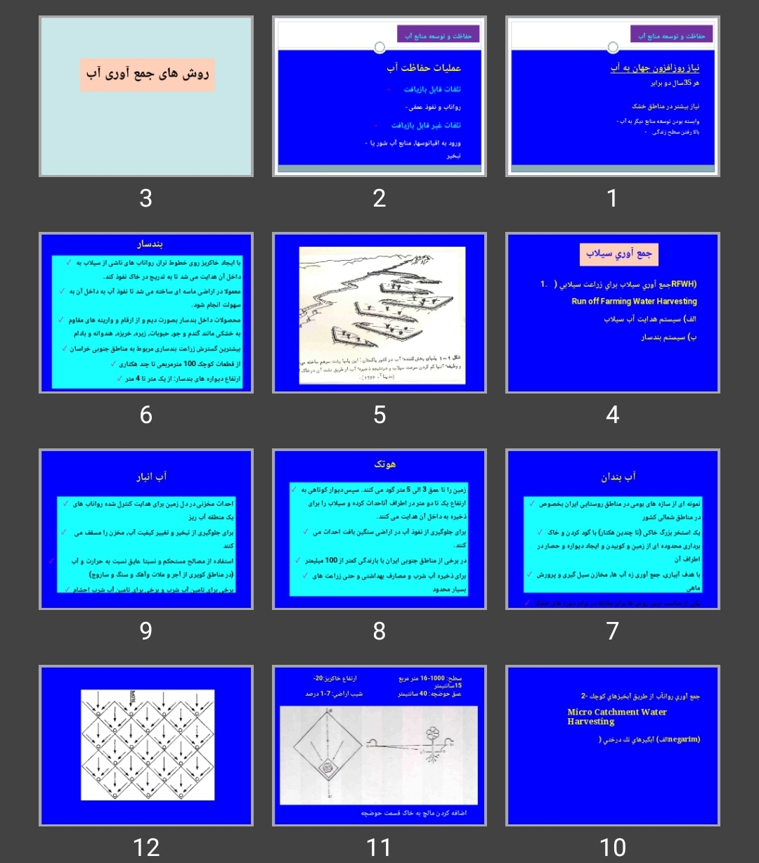 پاورپوینت حفاظت و توسعه منابع آب