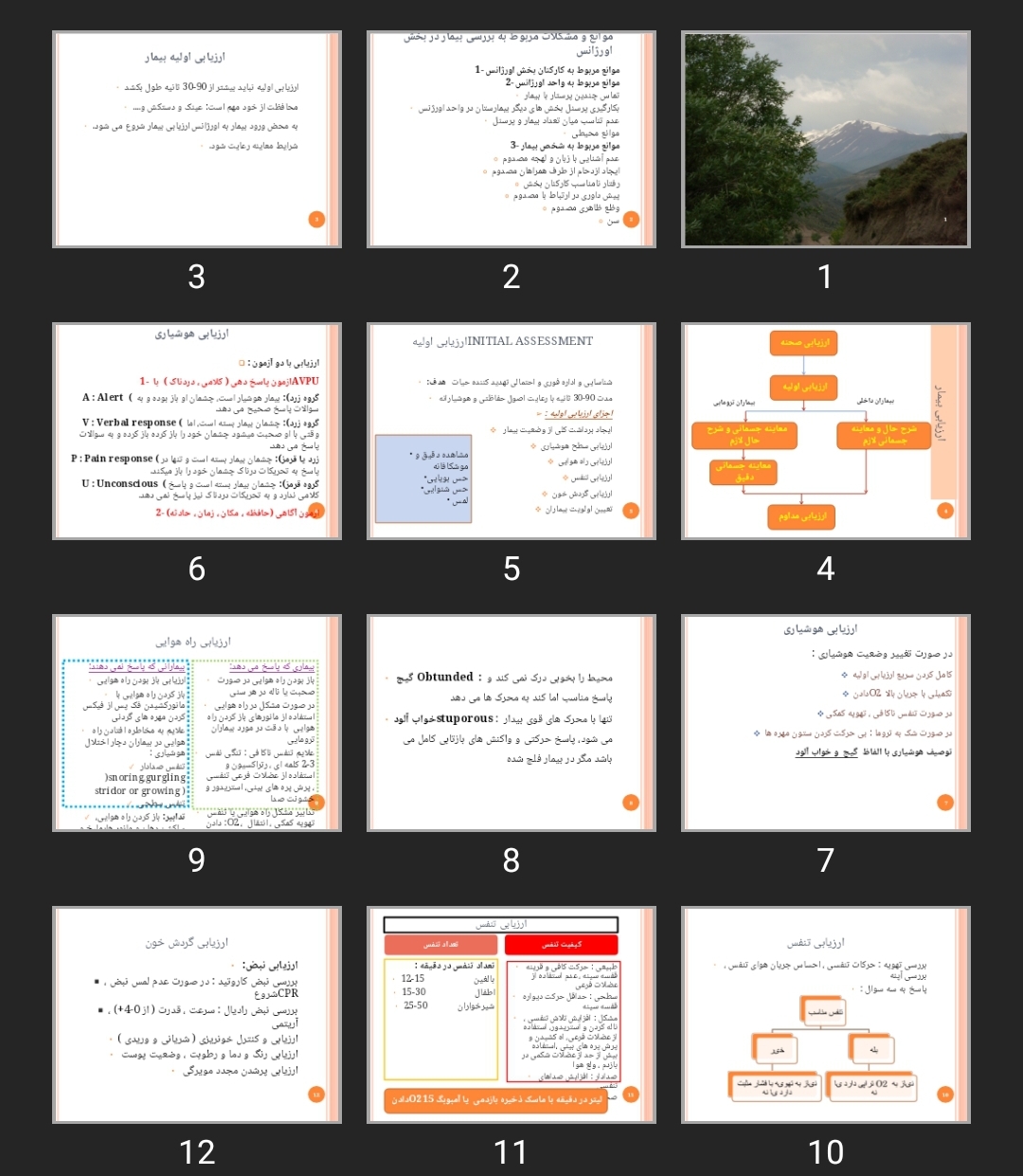 پاورپوینت ارزیابی اولیه بیمار