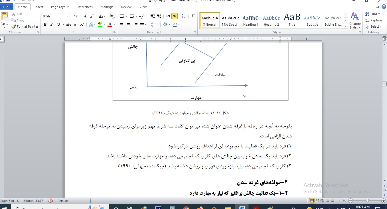 مبانی نظری تجربه غرقگی
