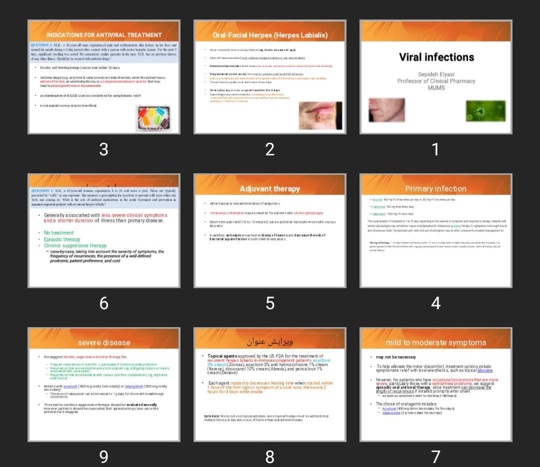 پاورپوینت Viral infections