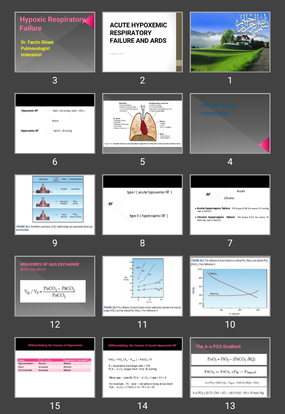 پاورپوینت نارسائی تنفسی ACUTE HYPOXEMIC RESPIRATORY FAILURE AND ARDS