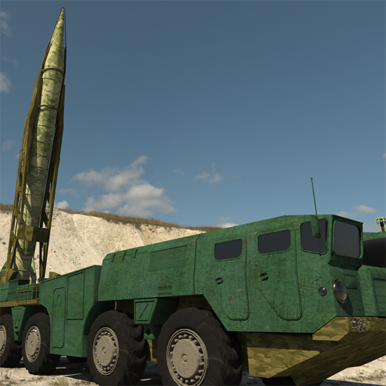 مدلینگ پرتابگر scud B