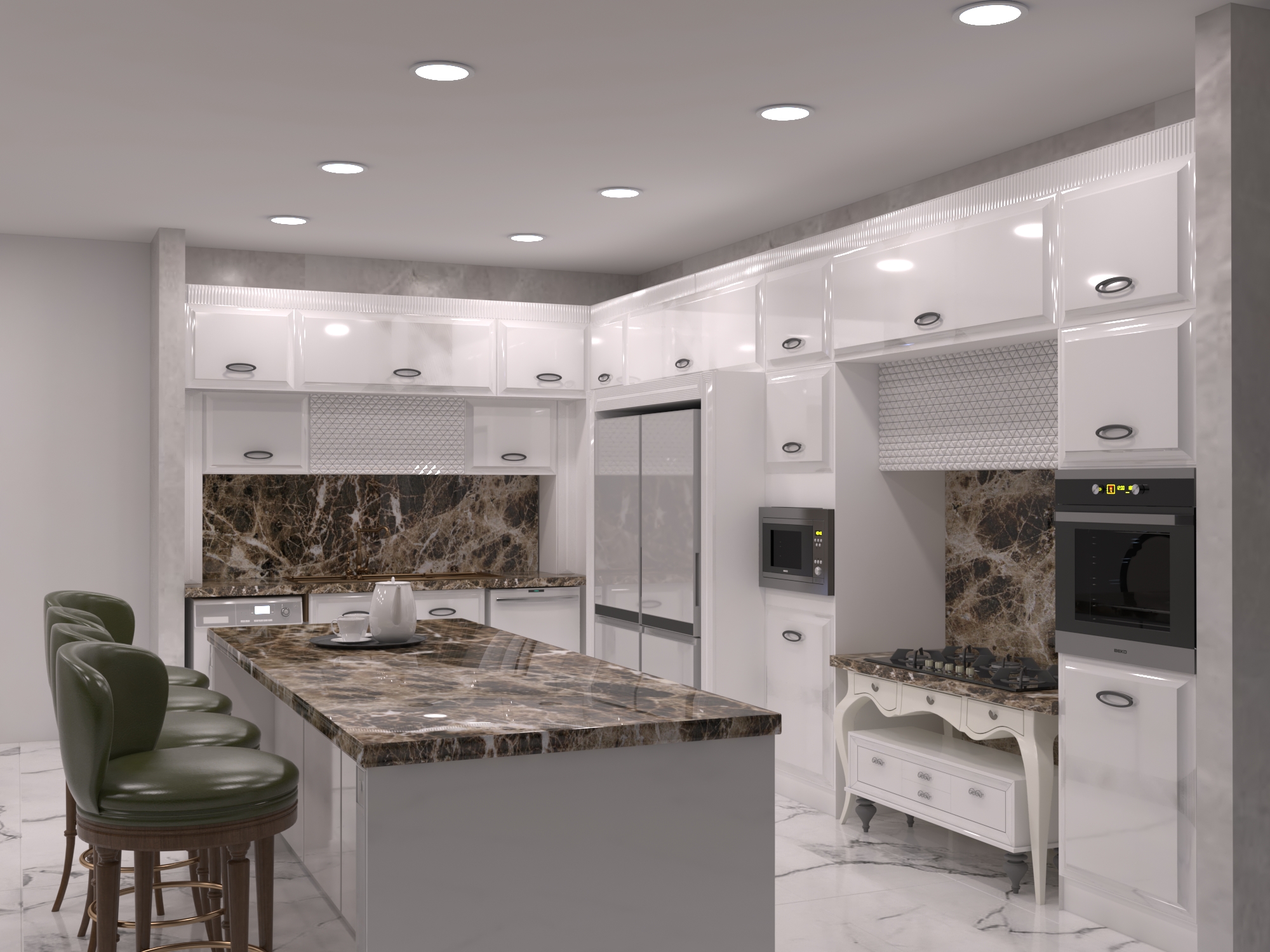 فایل تری دی مکس آشپزخانه