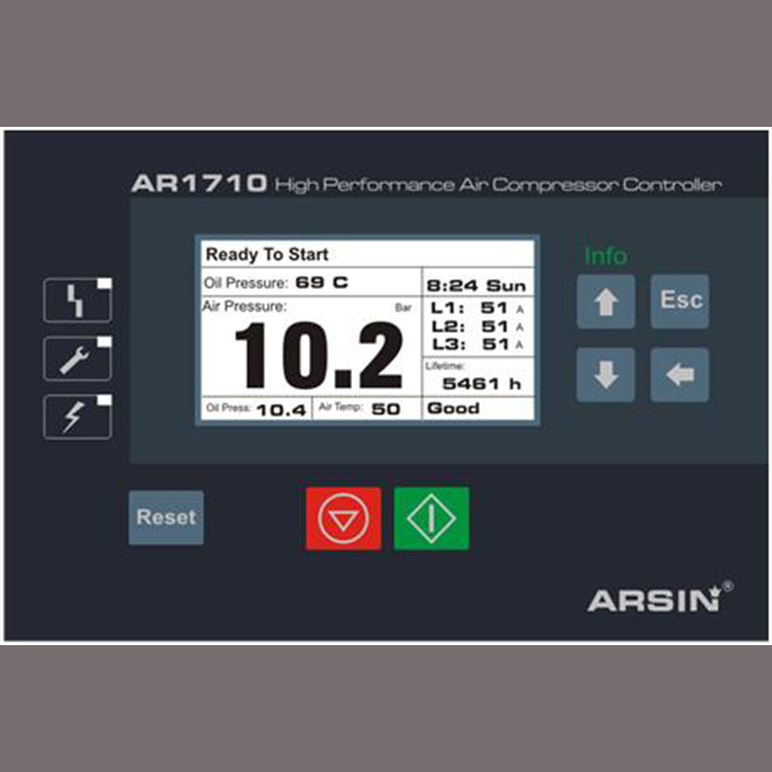 راهنمای استفاده از پنل کمپرسور AR1710