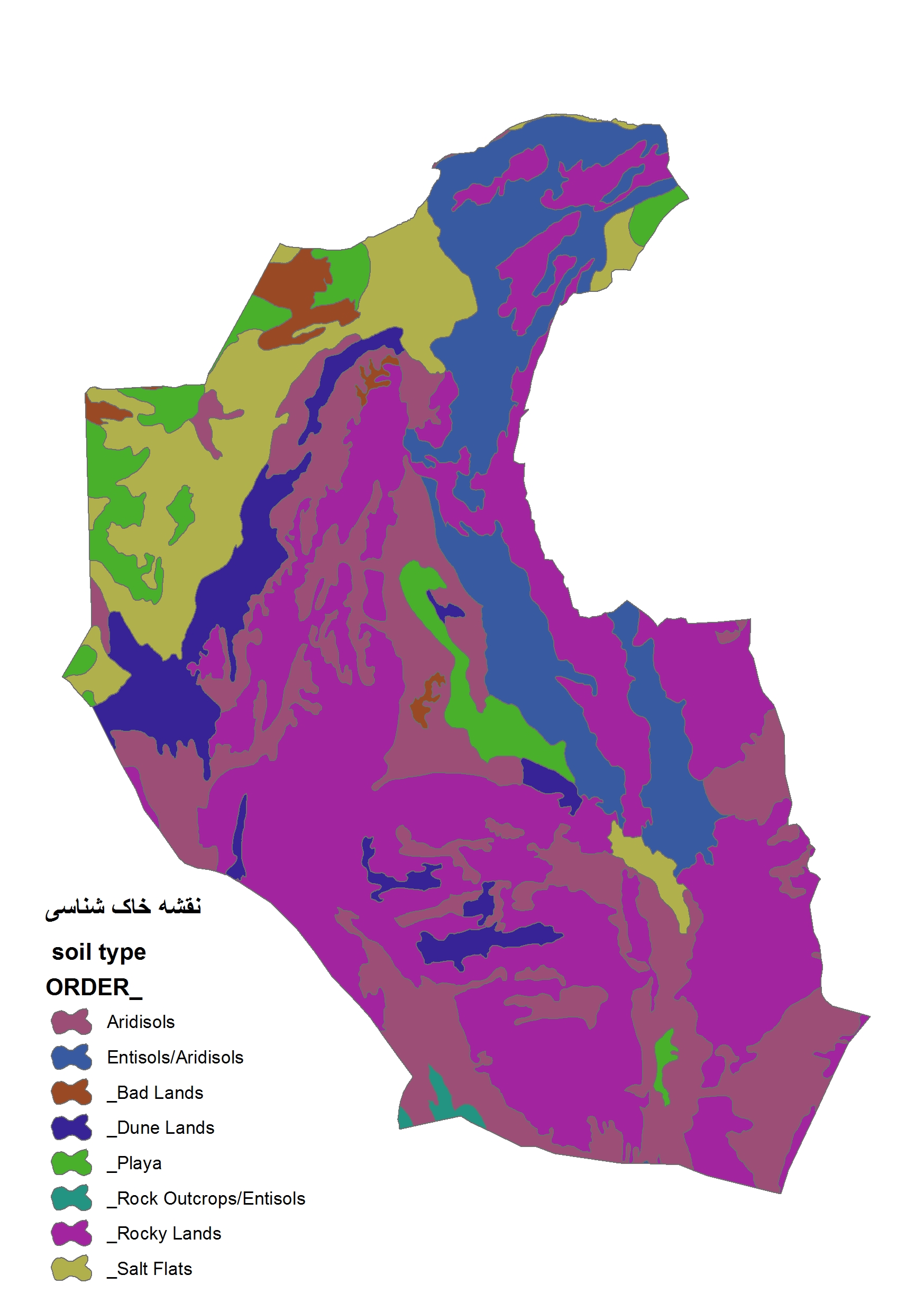 شیپ فایل خاک شناسی تمام شهرهای ایران
