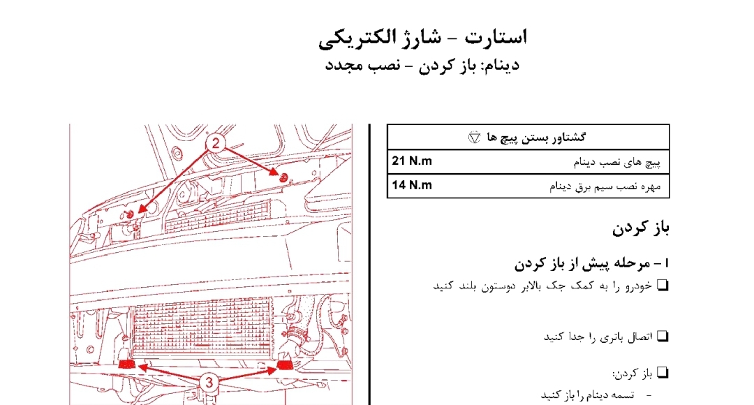 جزوه باز و بسته دینام L90