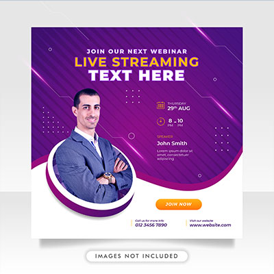 قالب پست اینستاگرام رنگ صورتی