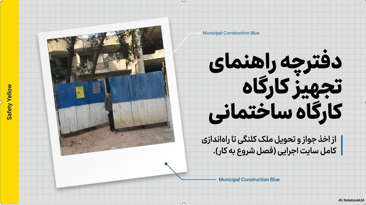 پاورپوینت تجهیزکارگاه ساختمانی(ساختمان شخصی)