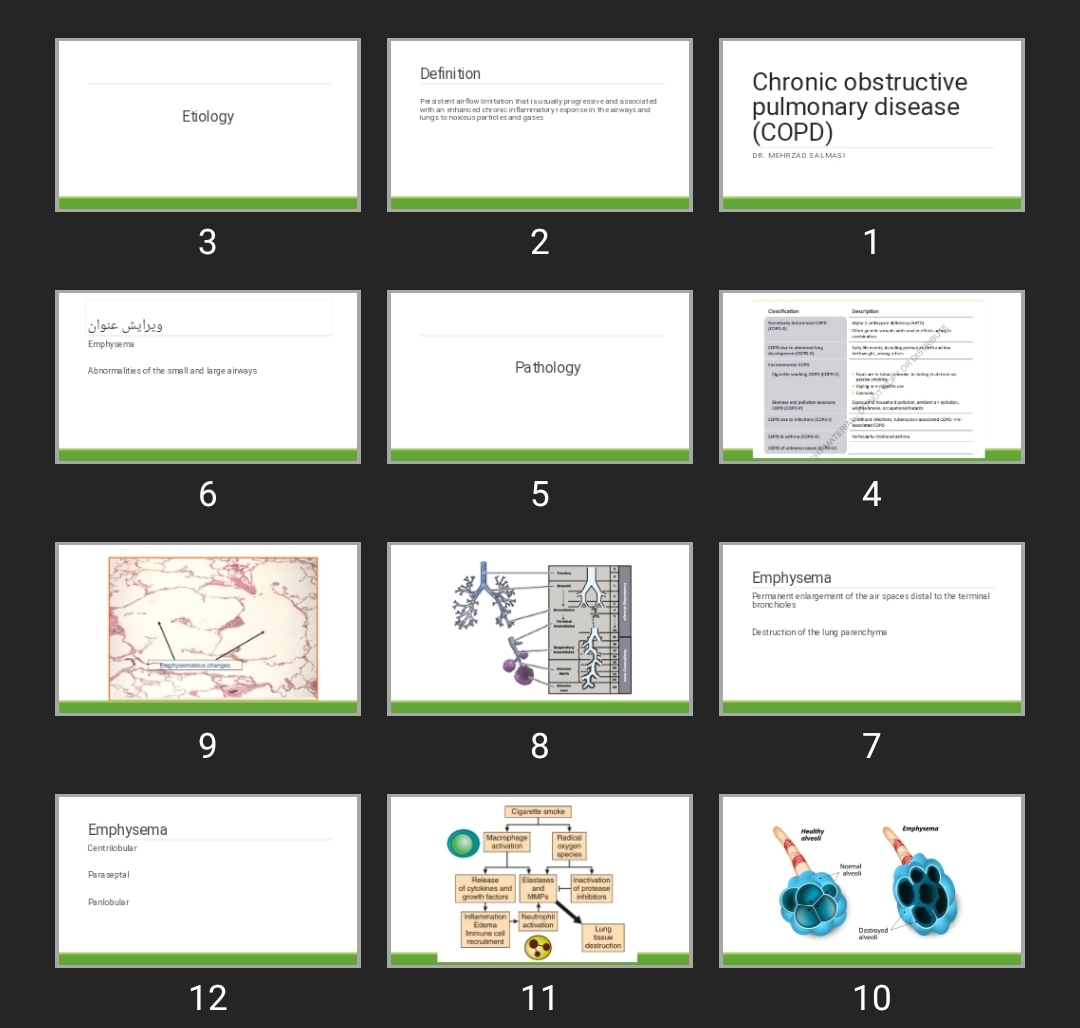پاورپوینت Chronic obstructive pulmonary disease (COPD)