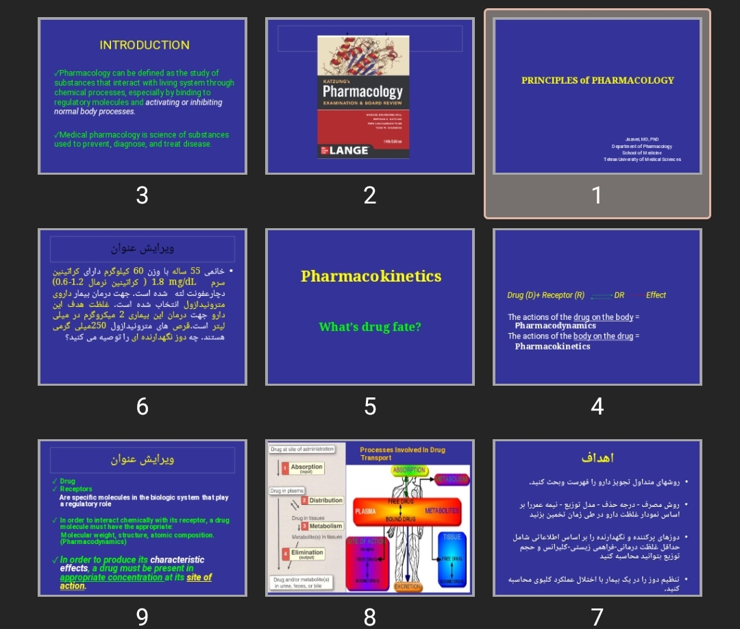 پاورپوینت PRINCIPLES of PHARMACOLOGY