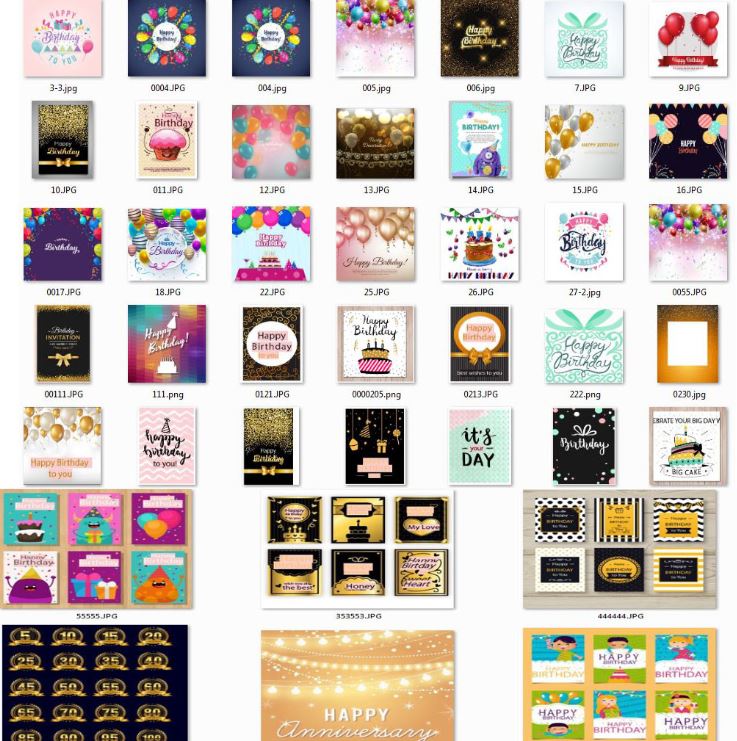 وکتور لایه باز روز تولد