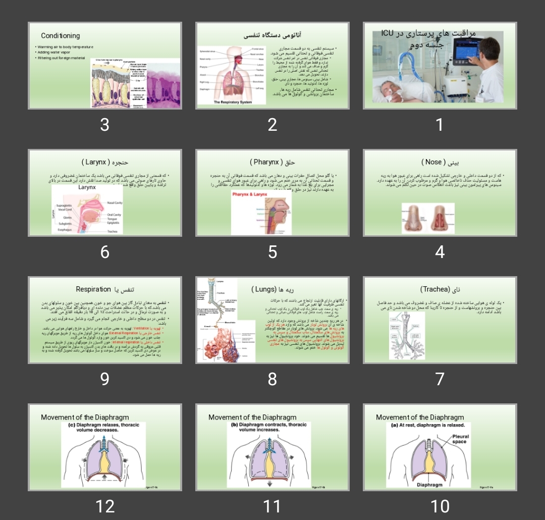 پاورپوینت مراقبت های پرستاری در ICU جلسه دوم