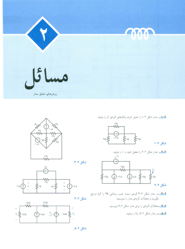 (نسخه کامل)✅           📝جزوه: مسائل روشهای تحلیل مدار