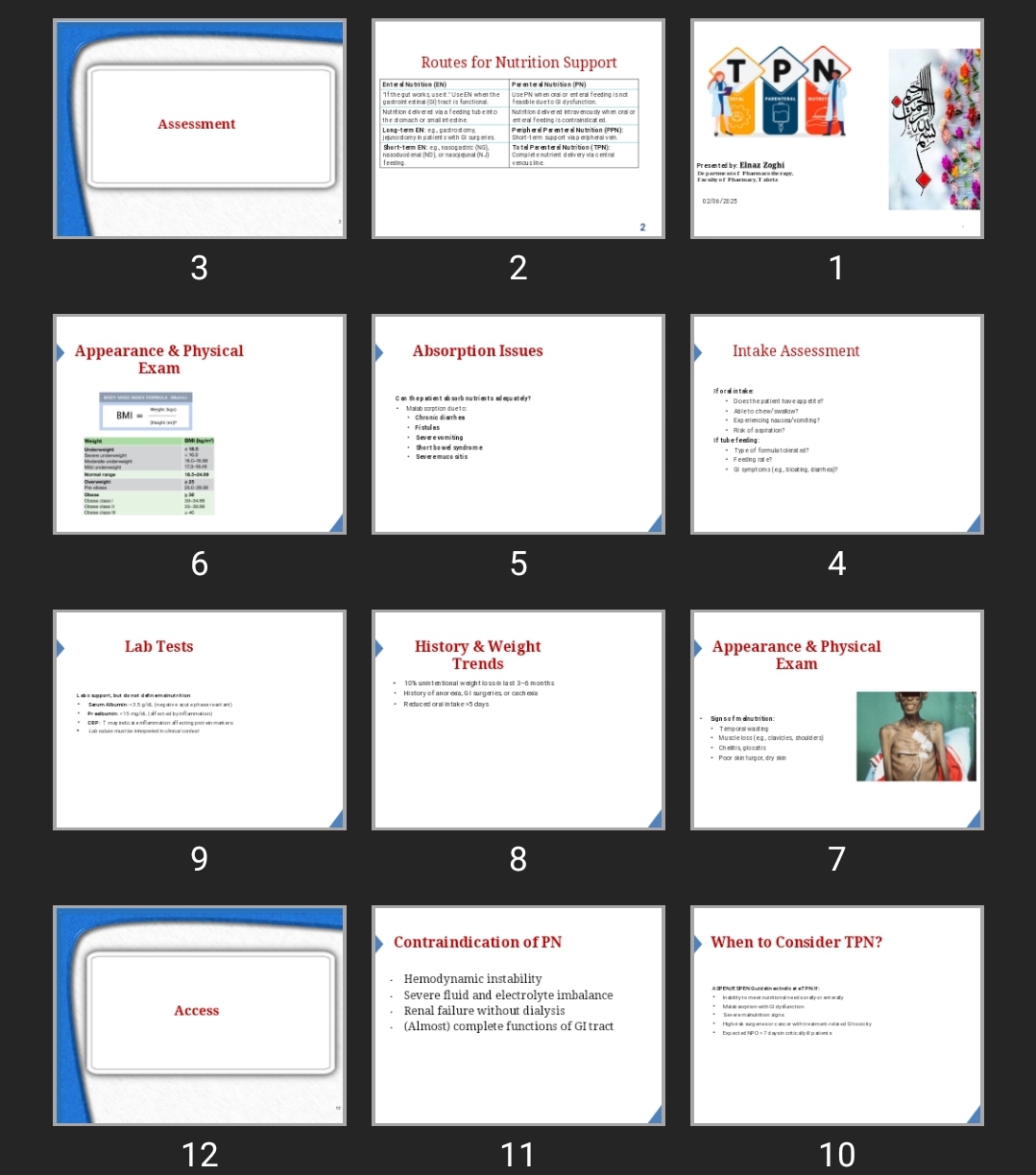 پاورپوینت TPN (Total Parenteral Nutrition)