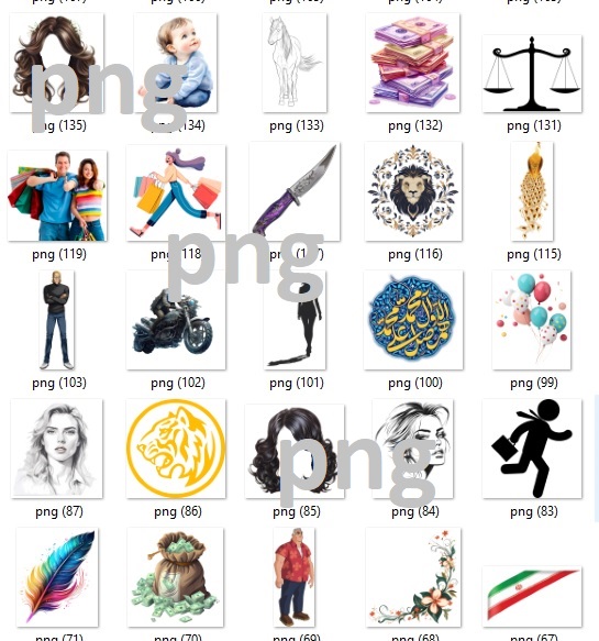 44 عدد فایل پی ان جی مناسب طراحی