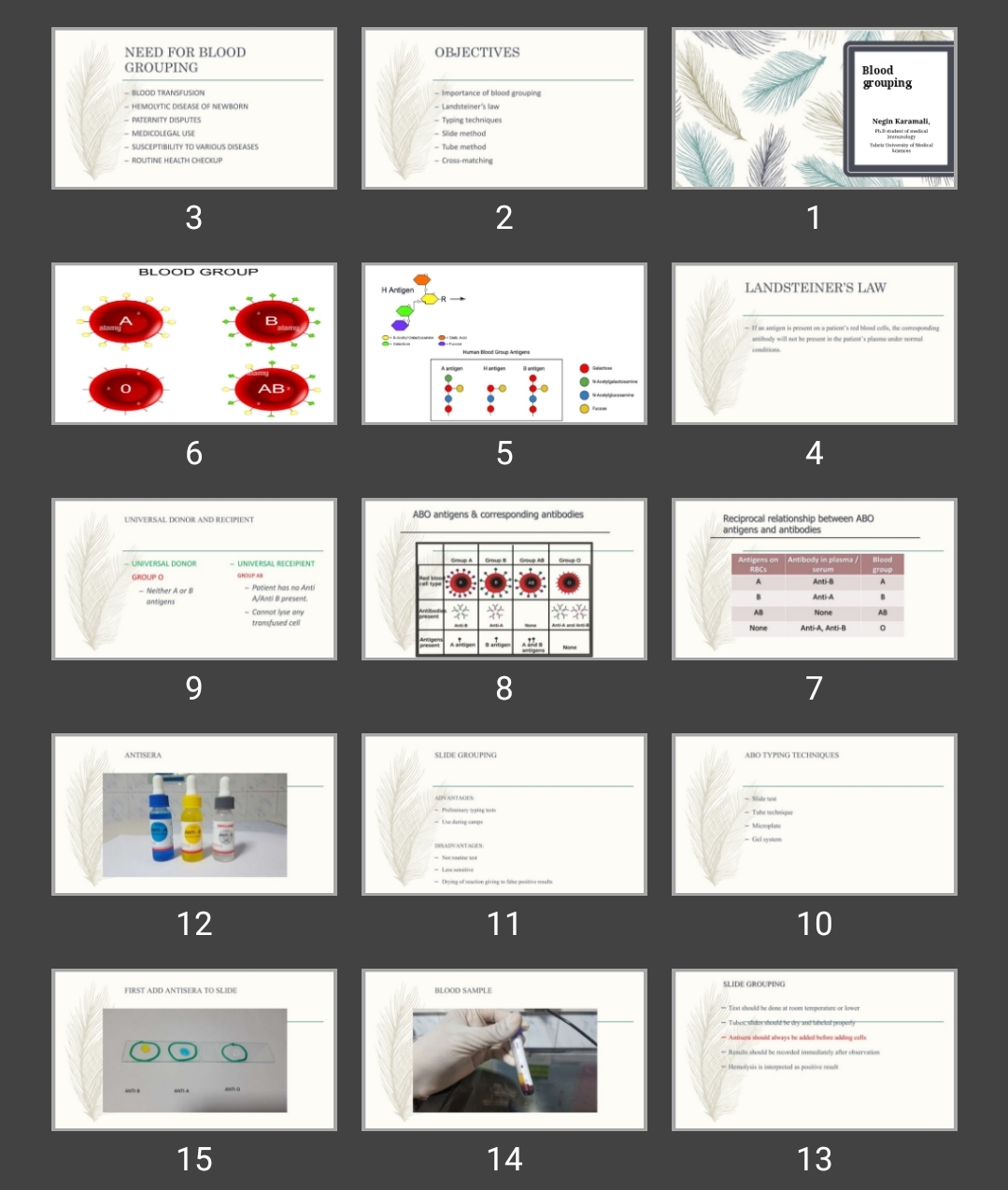 پاورپوینت Blood grouping