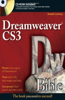 Dreamweaver CS3 Bible-کتاب انگلیسی