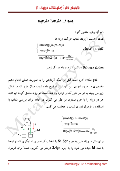 (نسخه کامل)✅           📝جزوه: گزارشکار آزمایشگاه فیزیک ۱