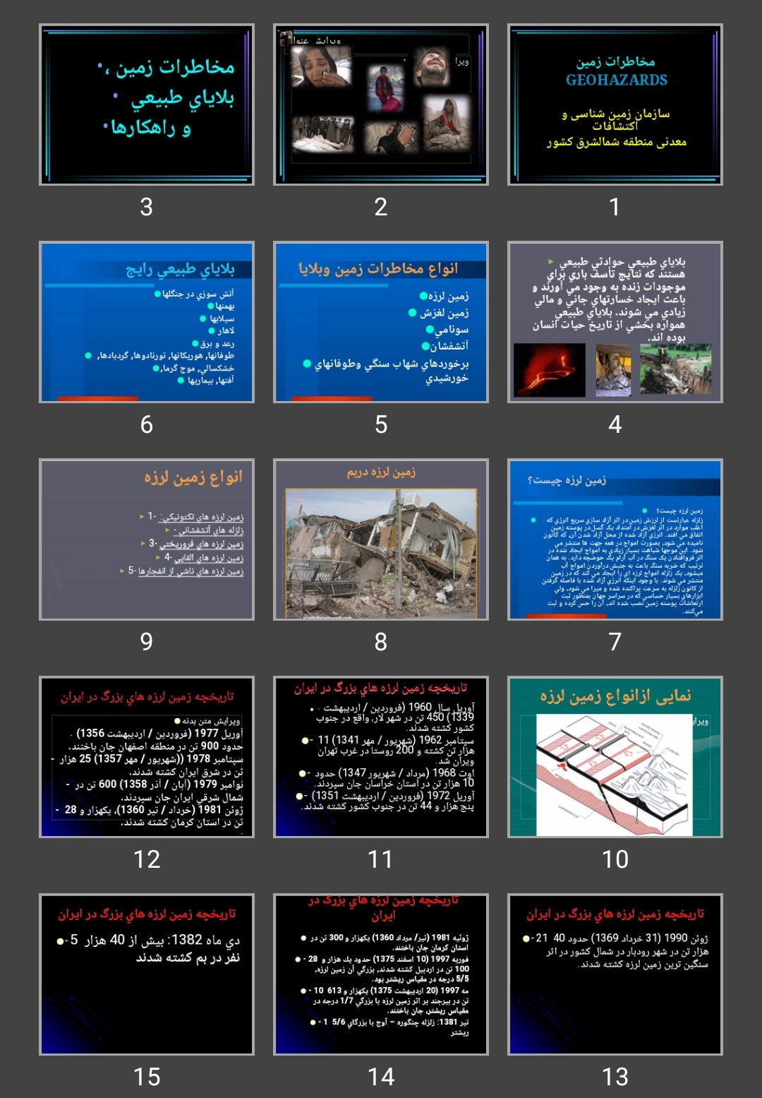 پاورپوینت مخاطرات زمين GEOHAZARDS