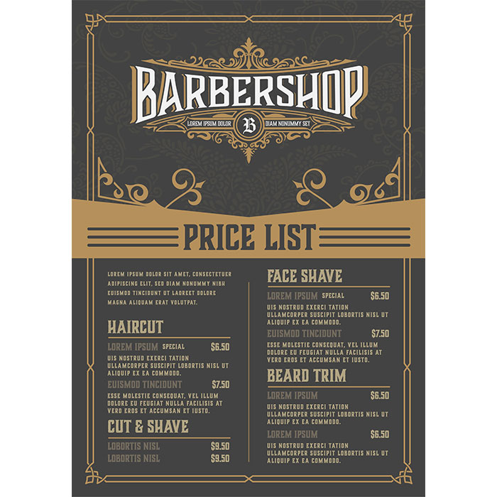 لیست منو قیمت نان فانتزی