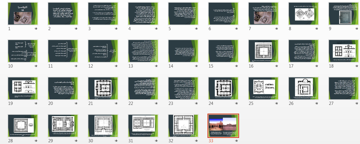   پاورپوینت کاروانسراها
