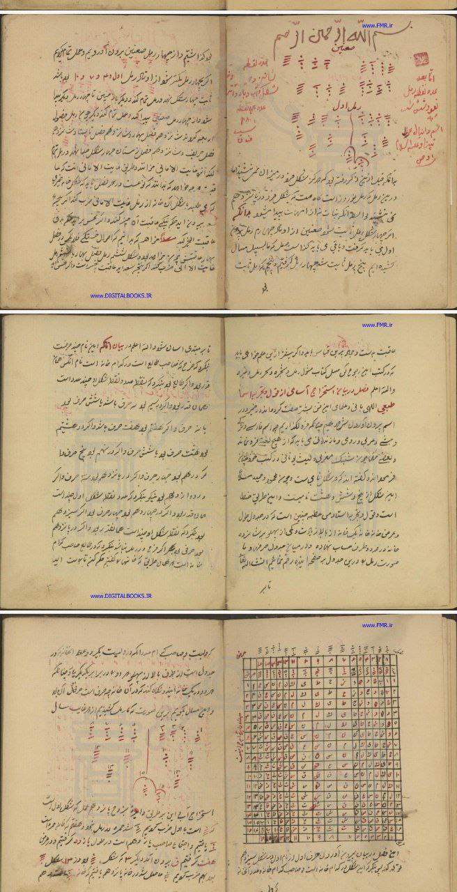 دانلود کتاب خطی رمل رموزی pdf