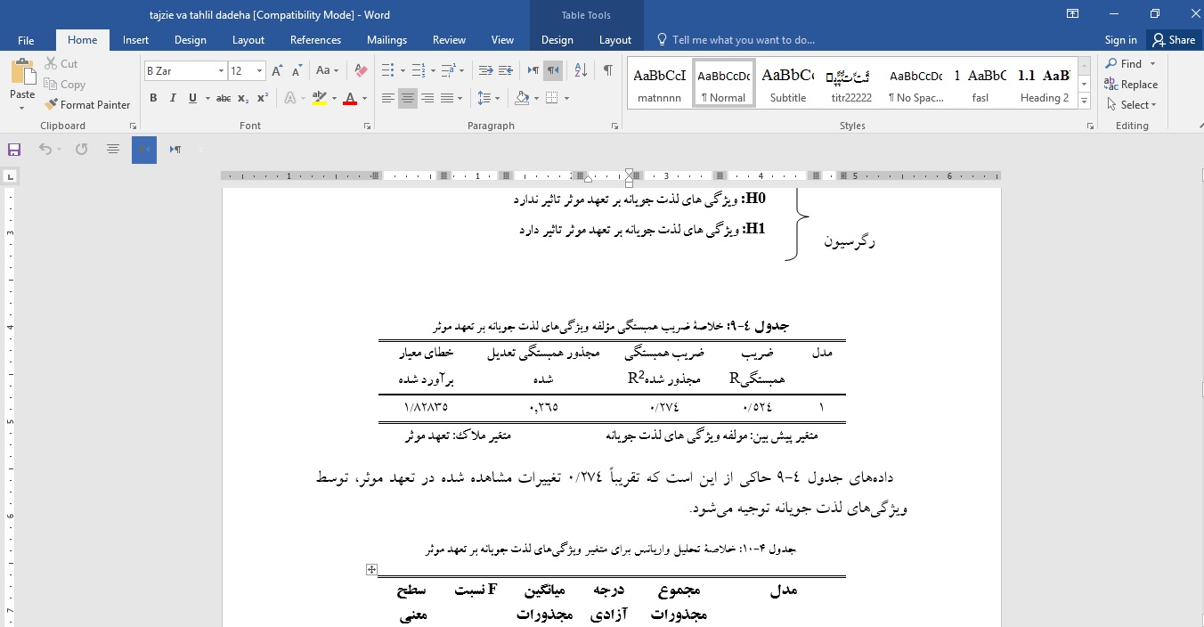 تجزیه و تحلیل داده های spss به همراه فایل داده ها و توضیحات کامل