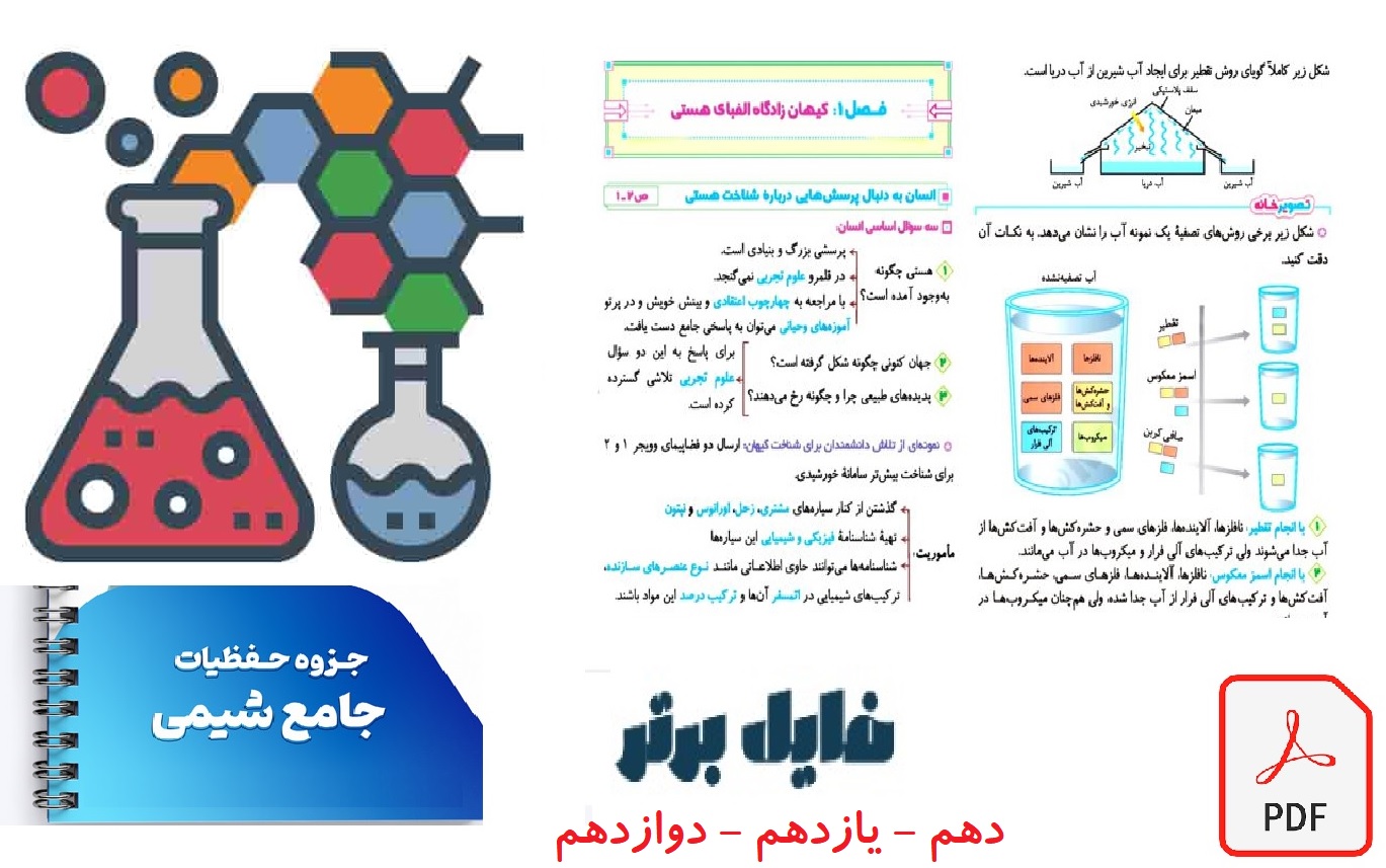 جزوه جامـع حفظیـات شیـمی (ویژه کنکور1404) استاد فراهانی