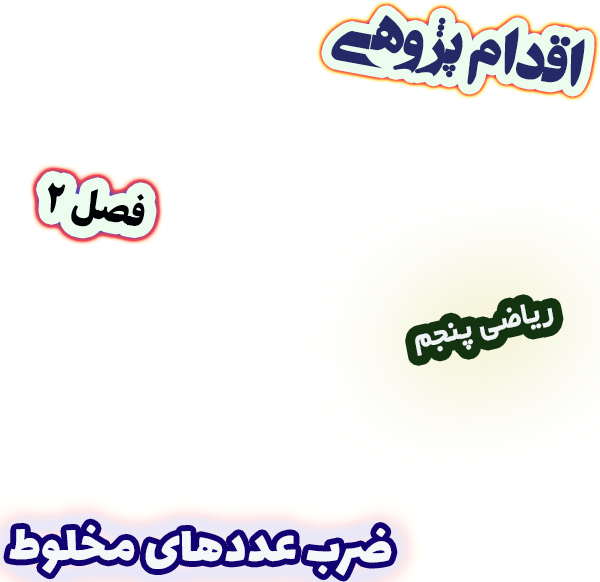 اقدام پژوهی کاهش خطای محاسباتی دانش‌آموزان در ضرب عددهای مخلوط، ریاضی پنجم