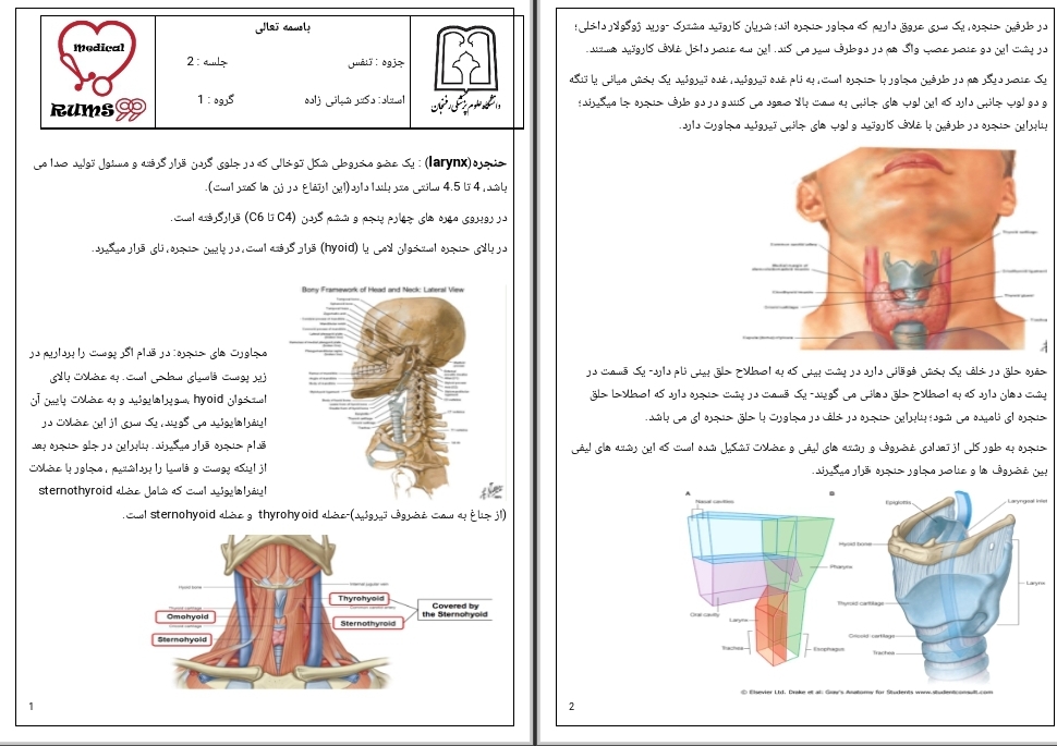 جزوه تنفس جلسه ۲