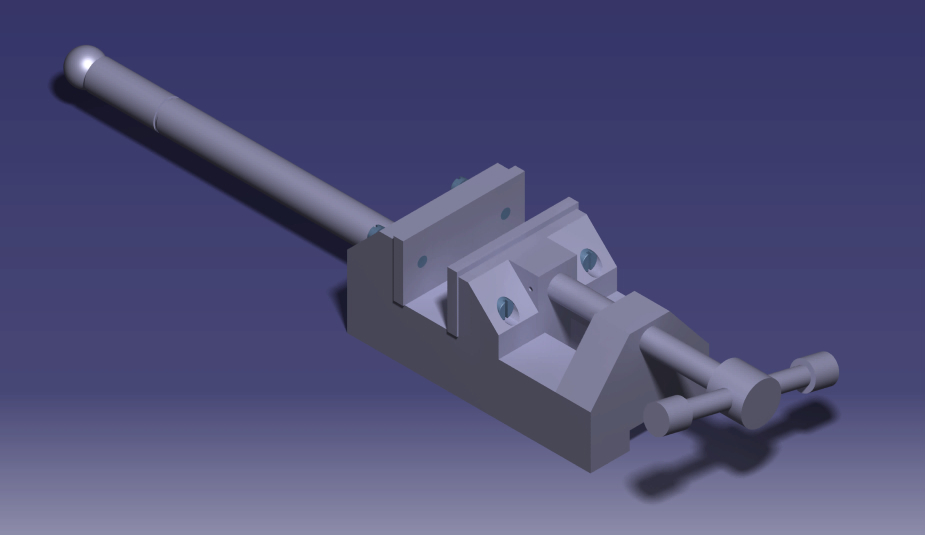 Drill Press Vice Assembly - STEP