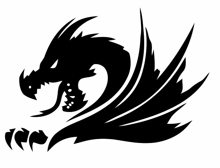 طرح تتو اژدها (فایل وکتور)