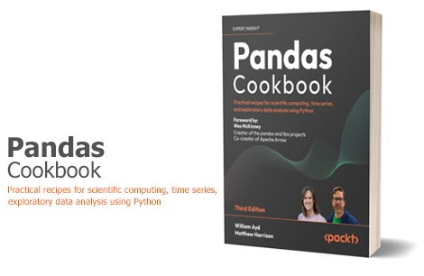 کتاب آموزش پانداس در پایتون (Pandas Cookbook: Practical recipes for scientific computing, time series, and exploratory data analysis using Python , 3rd Edition – PDF)