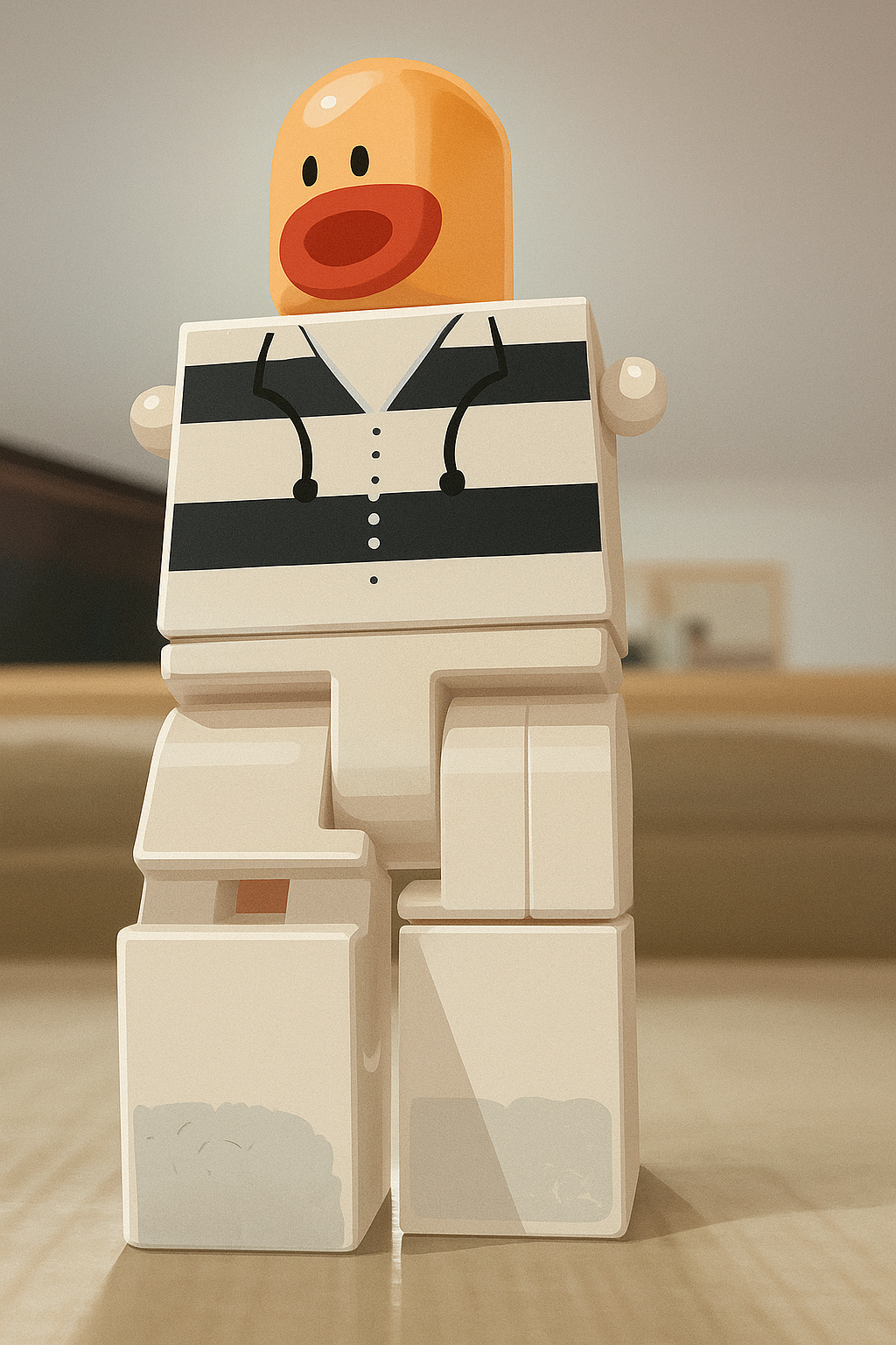 وکتور رئال آدمک سفید با طراحی خاص