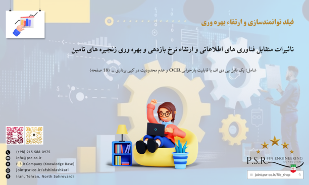 تاثیرات متقابل فناوری های اطلاعاتی و ارتقاء نرخ بازدهی و بهره وری زنجیره های تامین