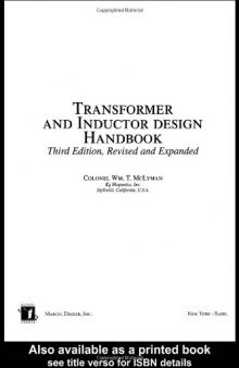 Transformer and inductor design handbook-کتاب انگلیسی