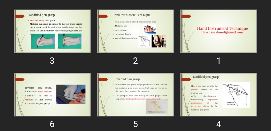 پاورپوینت Hand Instrument Technique