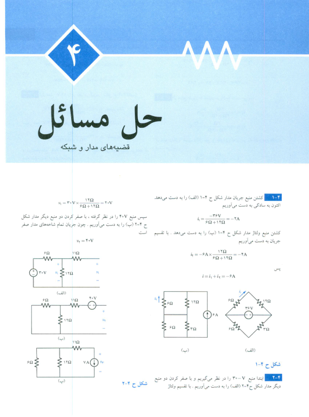 (نسخه کامل)✅           📝جزوه: حل مسائل قضیه های مدار و شبکه
