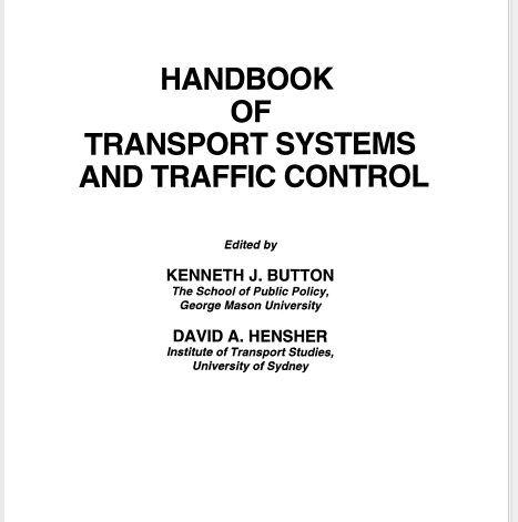 Handbook of Transport Systems and Traffic Control, Volume 3-کتاب انگلیسی